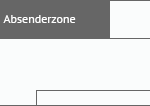 Die Absenderzone